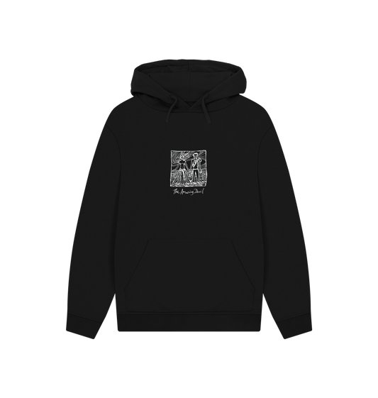 Black Ink drawing on hoodie