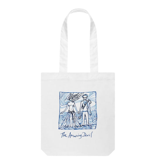 White TAD tote bag white