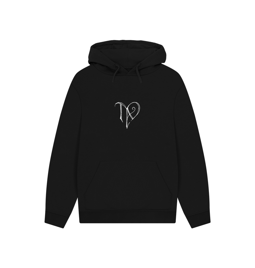 Black Tad logo on hoodie