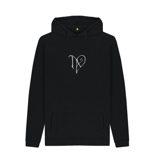 Black TAD logo on men\u2019s hoodie