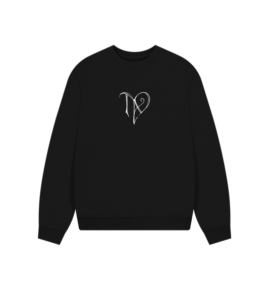 Black TAD logo oversized jumper