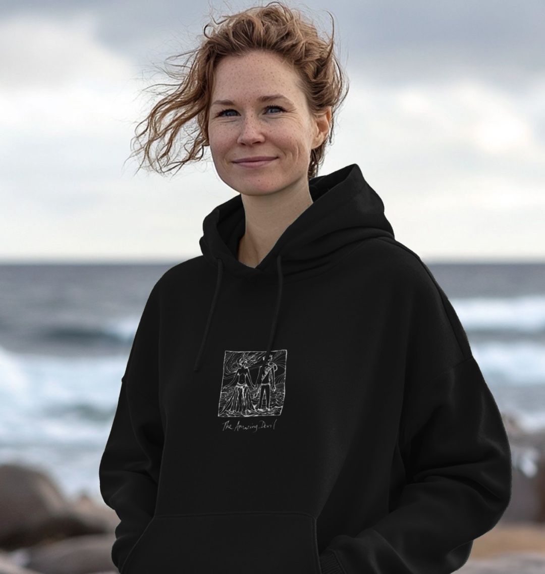 Ink drawing on hoodie
