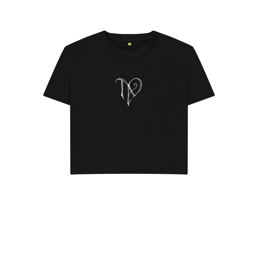 Black Printed T-shirt Front