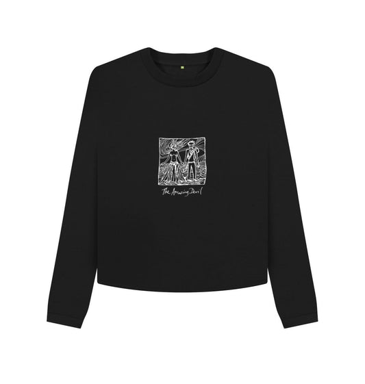Black Ink drawing on boxy jumper