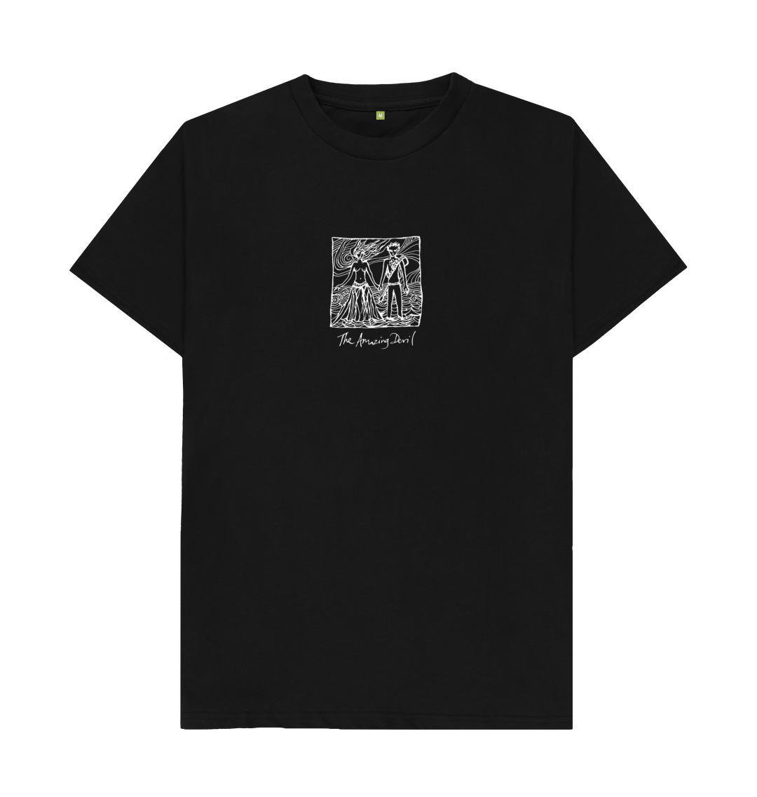Black Printed T-shirt Front