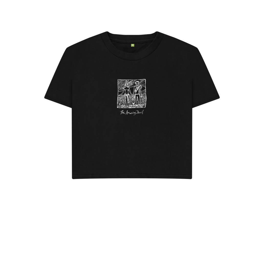 Black Printed T-shirt Front