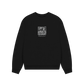 Black Printed Sweater Front