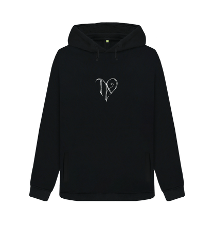 Black TAD logo on women\u2019s hoodie