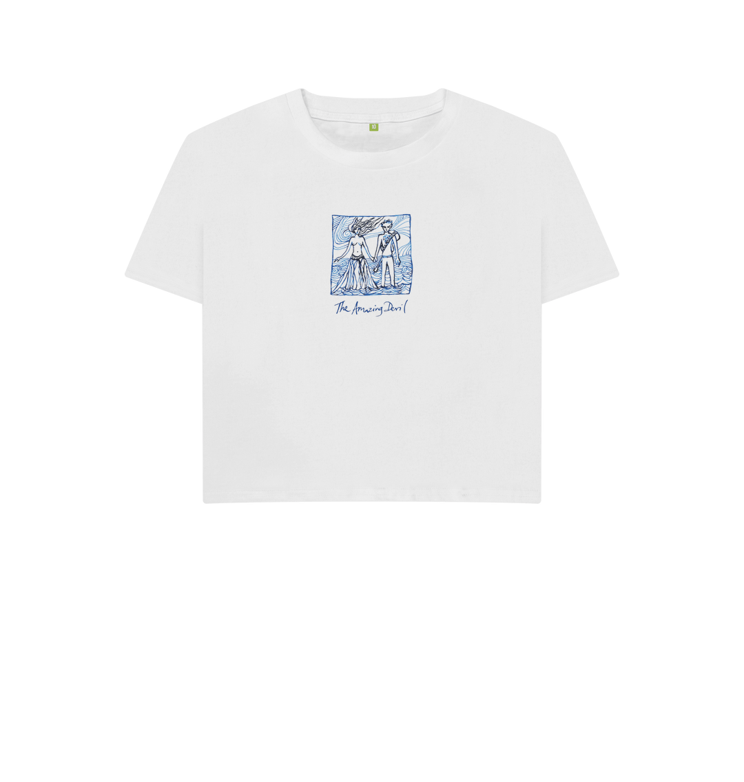 White Printed T-shirt Front