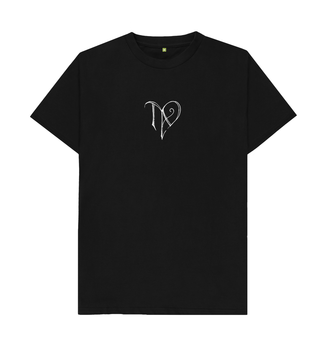 Black Printed T-shirt Front